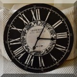DC01. Grand Hotel battery operated wall clock. 23.5”w 
